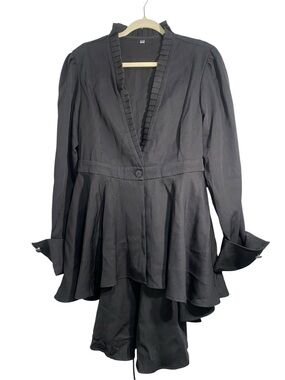 Black Victorian Gothic Witchy Jacket